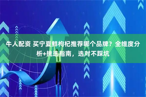 牛人配资 买宁夏鲜枸杞推荐哪个品牌？全维度分析+挑选指南，选对不踩坑