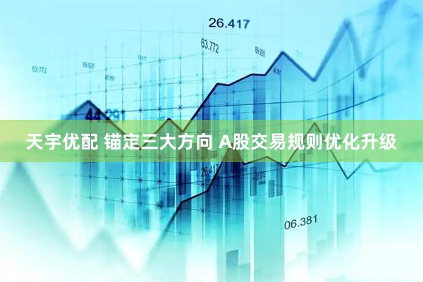 天宇优配 锚定三大方向 A股交易规则优化升级