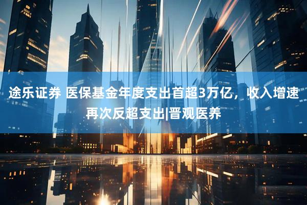途乐证券 医保基金年度支出首超3万亿，收入增速再次反超支出|晋观医养