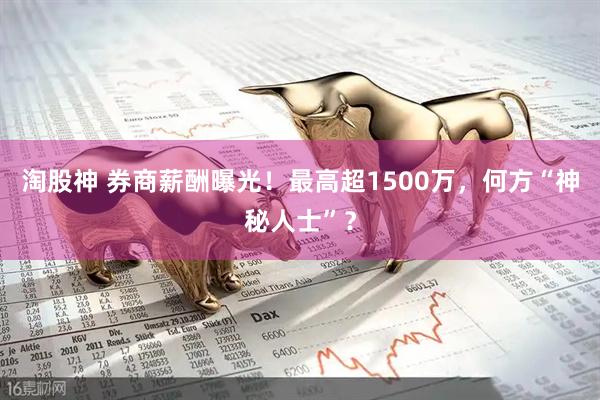 淘股神 券商薪酬曝光！最高超1500万，何方“神秘人士”？