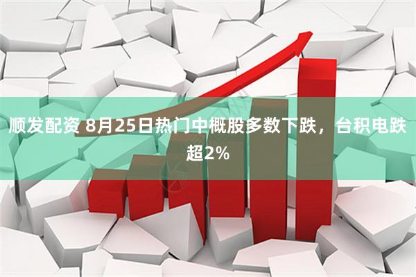 顺发配资 8月25日热门中概股多数下跌，台积电跌超2%